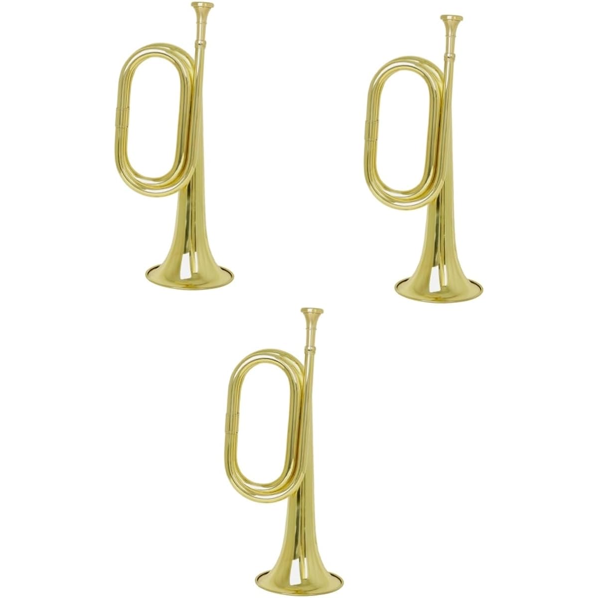 Vaguelly 3 Stride Horn Spanish Horn C Key Charge Horn Band Trumpet Trumpet Assembly Horn Beginner Bugle Trumpet Bugle Musica