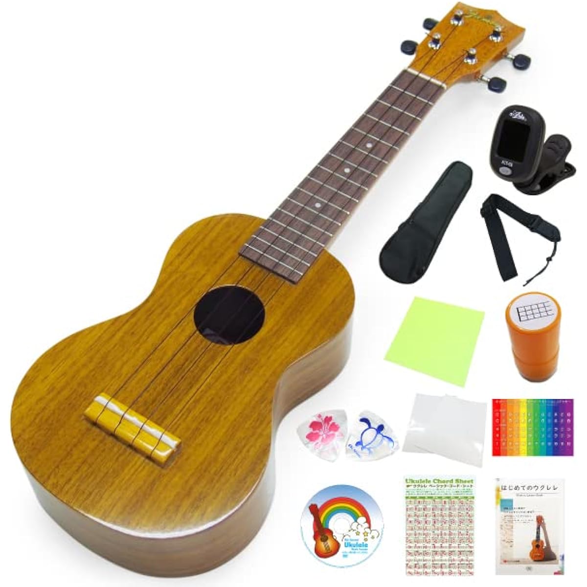 Famous Japanese Ukulele FS-EB1 Soprano Special 12-Piece Set Walnut EBI SOUND Original Model (Made in Japan) (u)