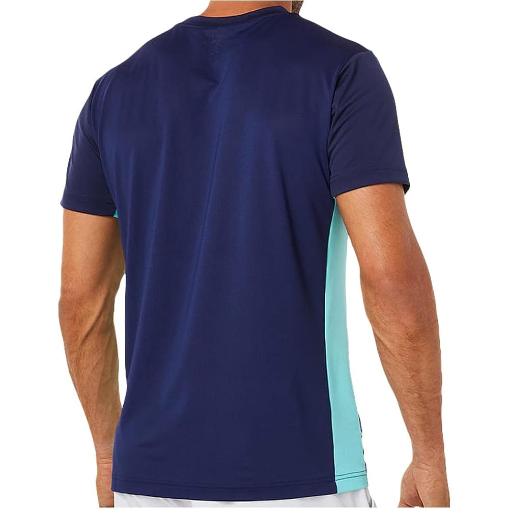 [ASICS] Tennis Wear Dry Graphic Short Sleeve Shirt 2041A216 Men's