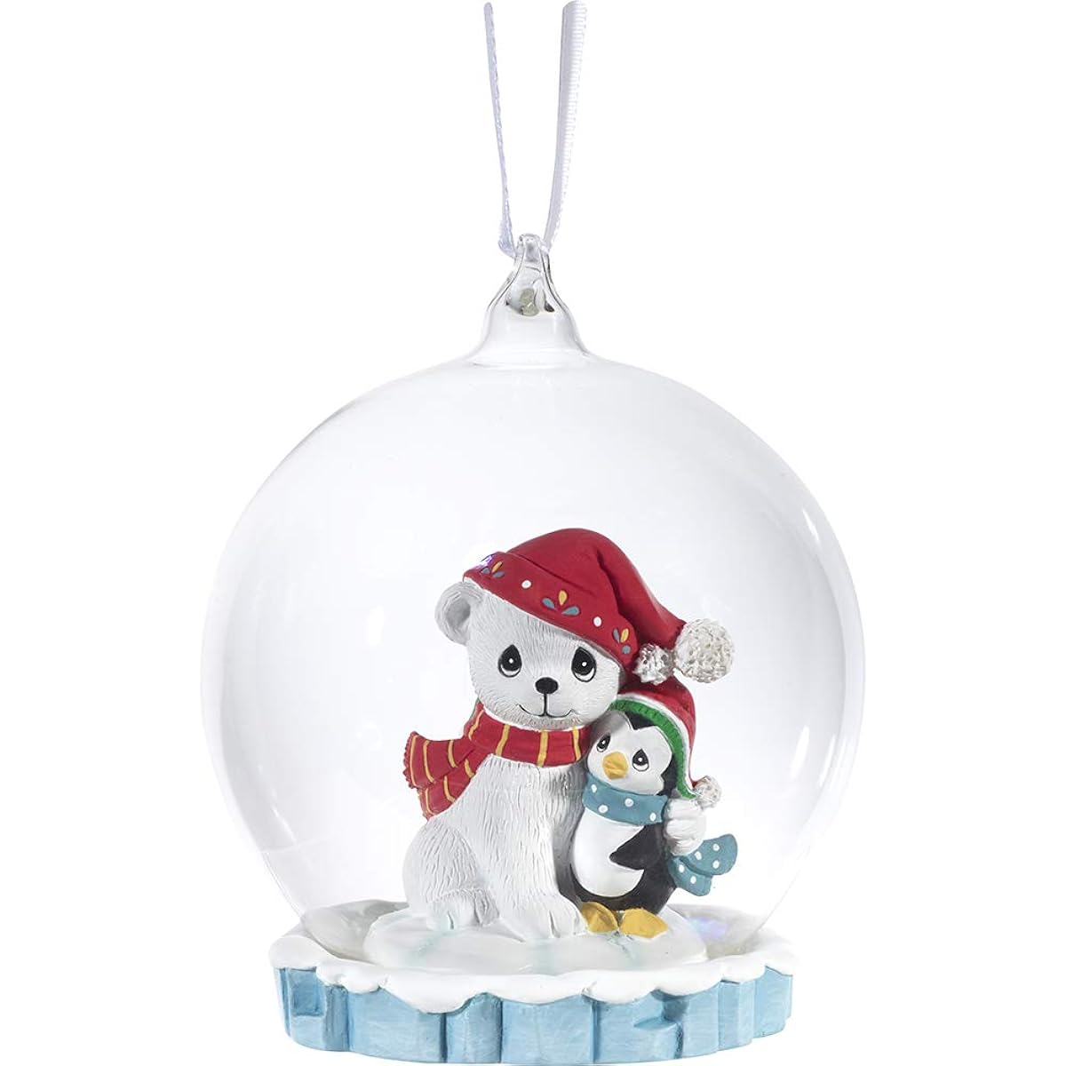 Precious Moments 201402 You're A Warm Hug On A Cold Day LED Resin/Glass Ornament One Size Multicolor