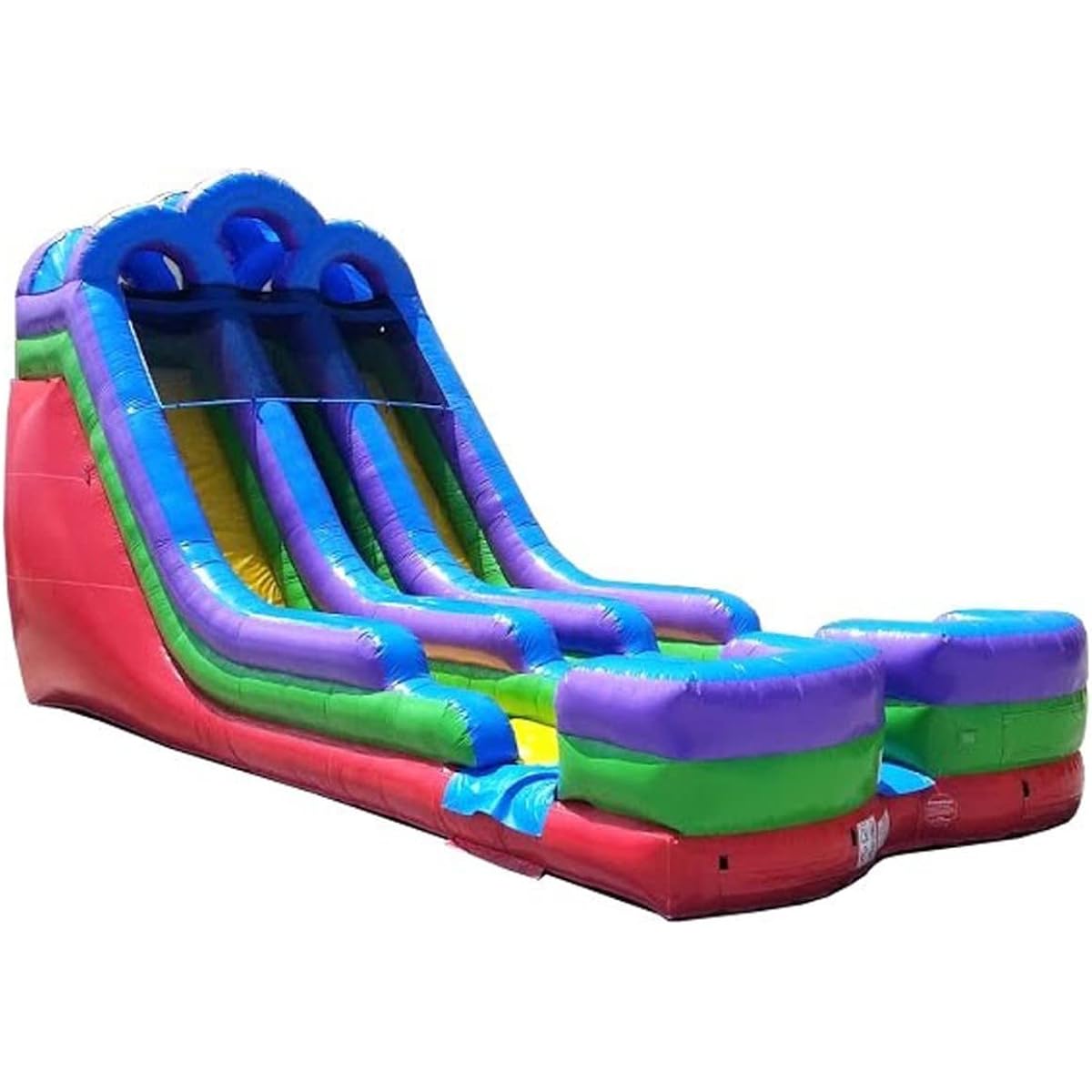 TentandTable 18' Double Rainbow Inflatable Water Slide for Kids and Adults, Commercial Blow Up Water Slide, 35'L x 13.5'W x 18'H