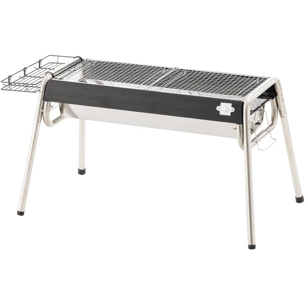 LOGOS eco-logosave Modern Slim Grill L Complete 81061660 Camping Outdoor Barbecue Bonfire Stainless Steel
