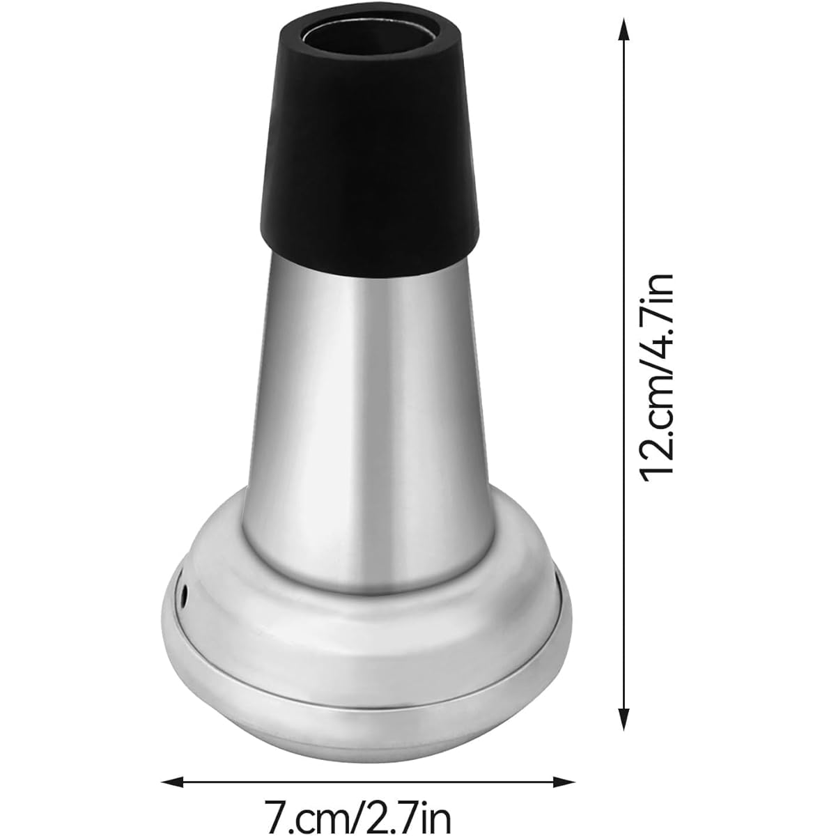 Trumpet Mute Aluminum Trumpet Straight Mute Pocket Trumpet Practice Mute for Jazz