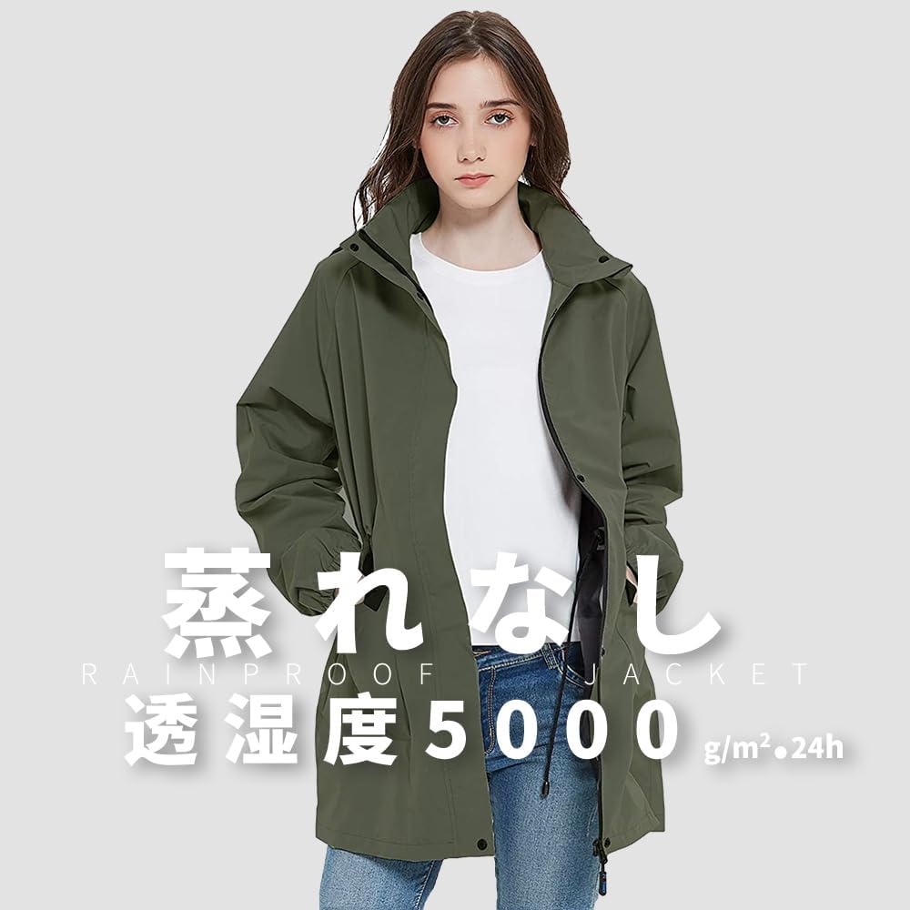 [Arasiyama] Women's Rain Wear for Golf [Top and Bottom Rain Suit, Waterproof, Thin, Climbing, Cold Protection] Mountain Parka with Rain Pants, Outdoor, Fishing, Summer, Autumn