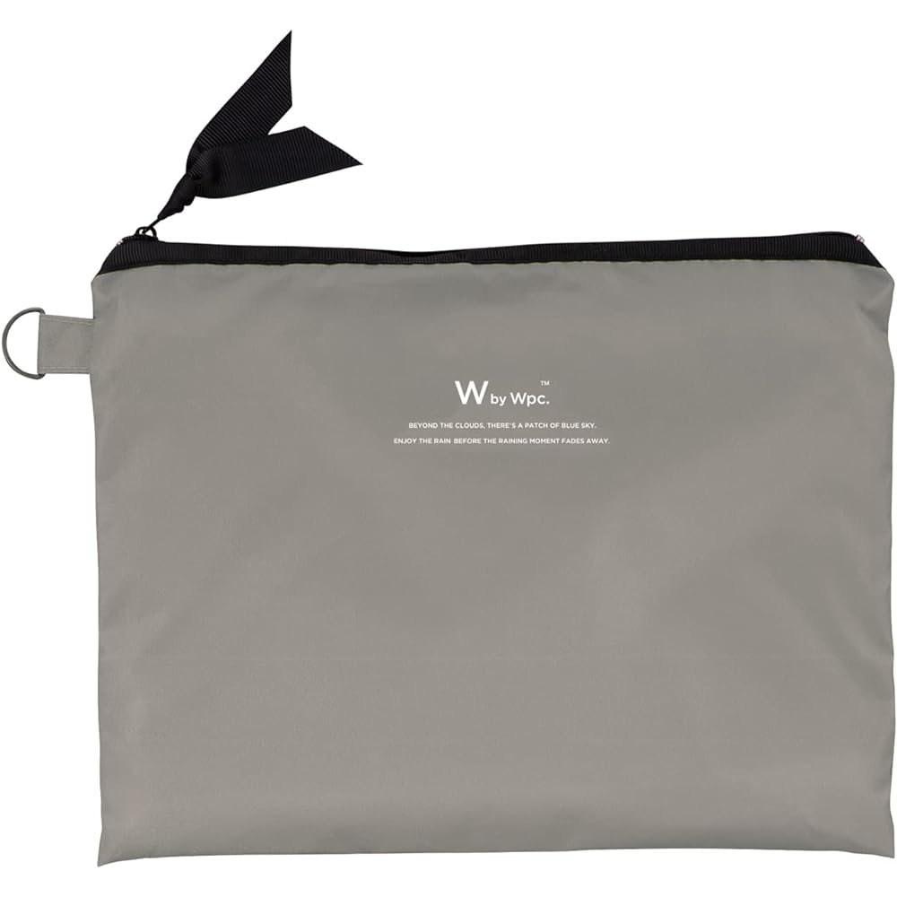 Wpc. Raincoat [Long Mod] Gray Women's Raincoat, Casual, Designed for Everyday Use, Water Repellent, Does Not Get Wet, Includes Storage Pouch, Stylish, Cute, Women's R-1101-201