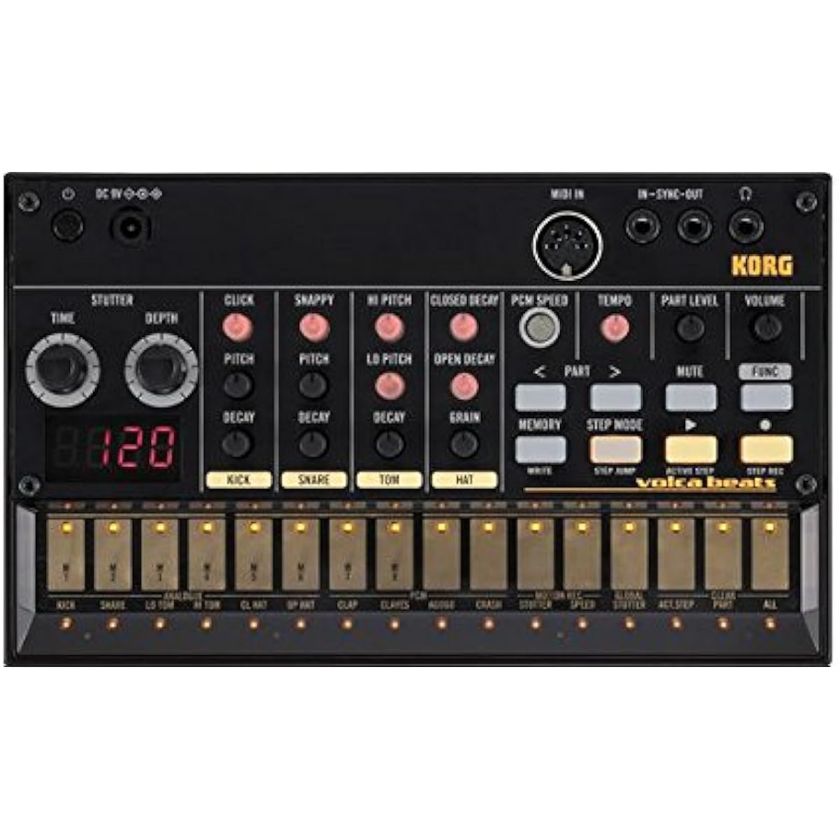 KORG rhythm machine volca beats analog sound source rhythm sequencer