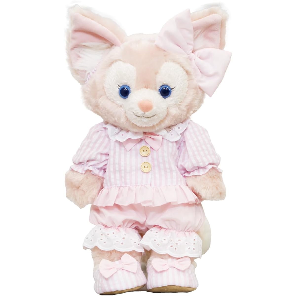 Pajamas costume for Linabelle plush toy S size (plush toy sold separately) [original, handmade] clothes, striped, pink, original design, Duffy goods