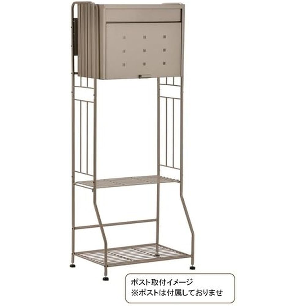 Green Life Post Stand Large Post Stand Simple Design Just Place It Titanium Gray 35.5 x 123.0 x 49.5cm OPS-02MD(TGY)