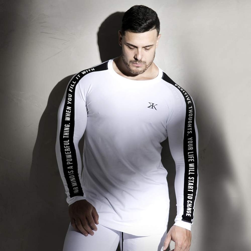[Samy] CX150 Men's T-Shirt, Long Sleeve, Sports, Training Wear, Fitness, Sweat Absorbent, Quick Drying, Stretching, Muscle Training, Body Building