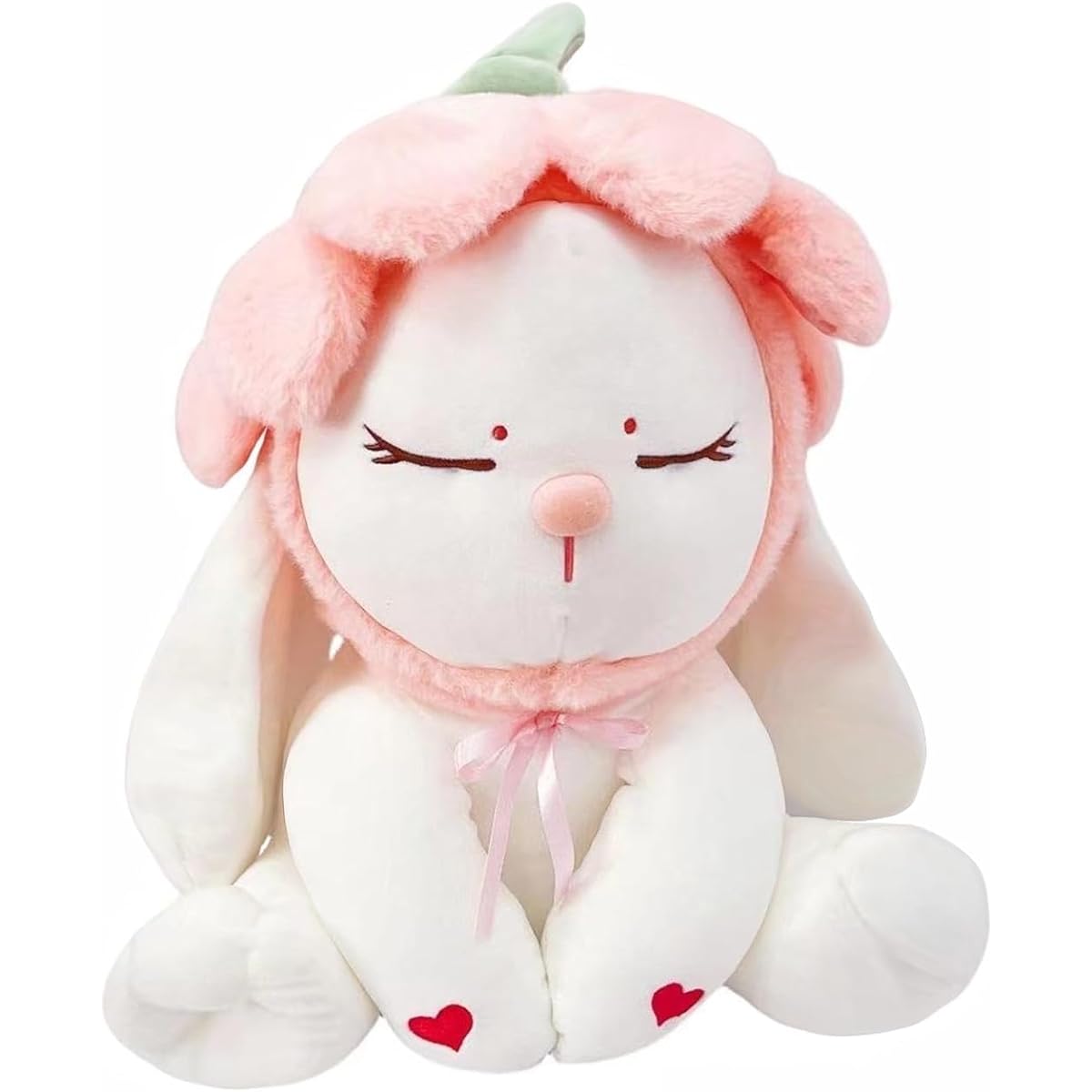 Rabbit Stuffed Stuffed Animal Cute Stuffed Toy Flower Rabbit Stuffed Pillow Cute Doll Toy Stuffed Animal Toy for Kids Birthday, Room Decoration, Valentine's Day Gift
