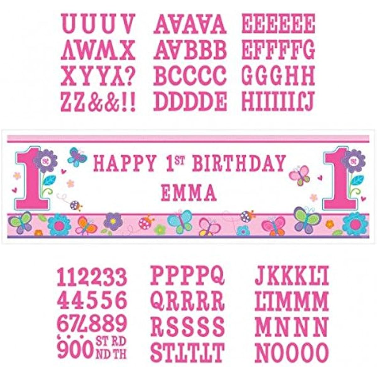Personalized Giant Wall Banner Sweet Birthday Girl