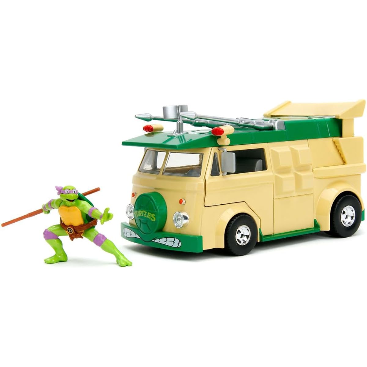 Jada TURTLES Party Wagon 1:24 Diecast Car Play and Gift for Both Children and Adult Collections