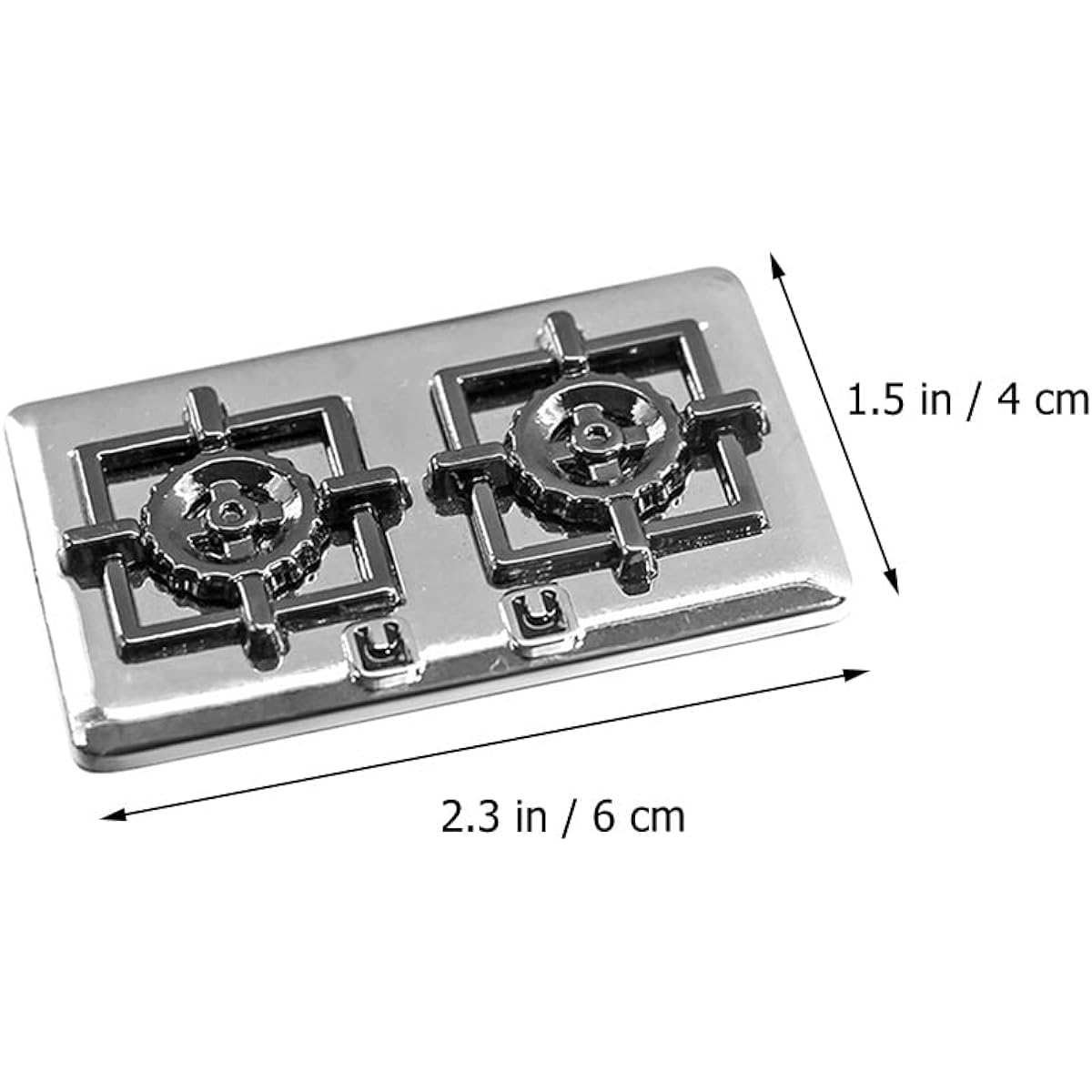 LOGOFUN Miniature Stove Model Simulation Cookstove Dollhouse Kitchen Accessories 2pcs