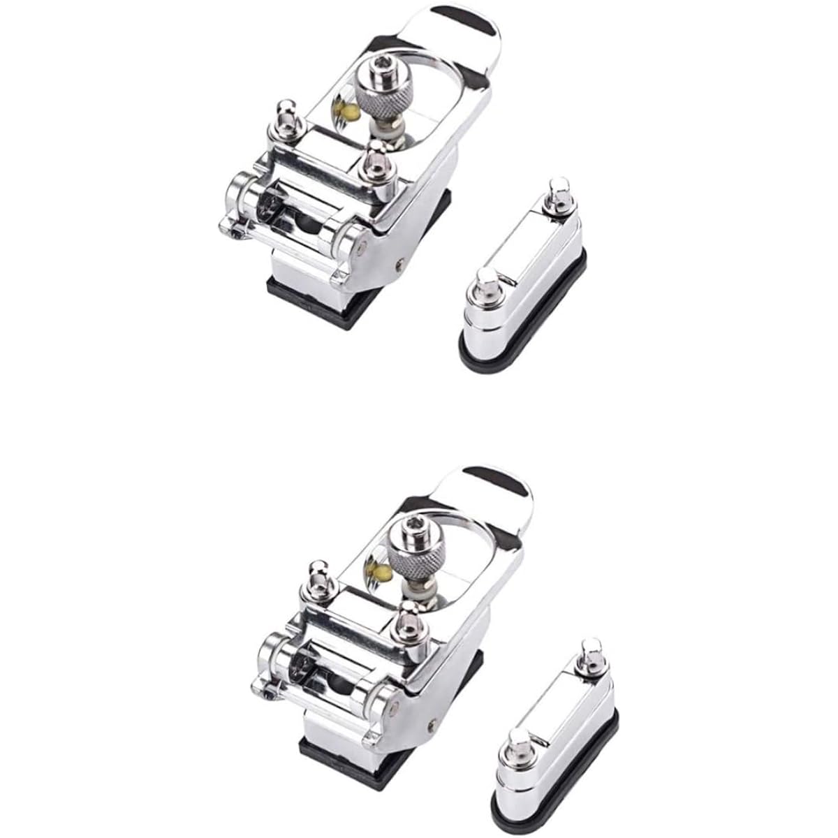 VICASKY 2Pcs Regulator Drum Adjuster Snare Drum Strainer Regulator Drum Regulator Stainless Steel Silver Throw Off End Wire