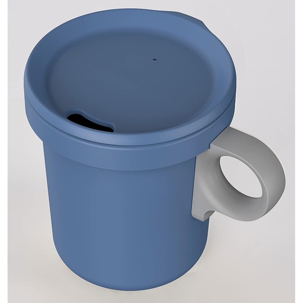 Object Made in Japan Enamel Hook Mug 360ml Navy Gray