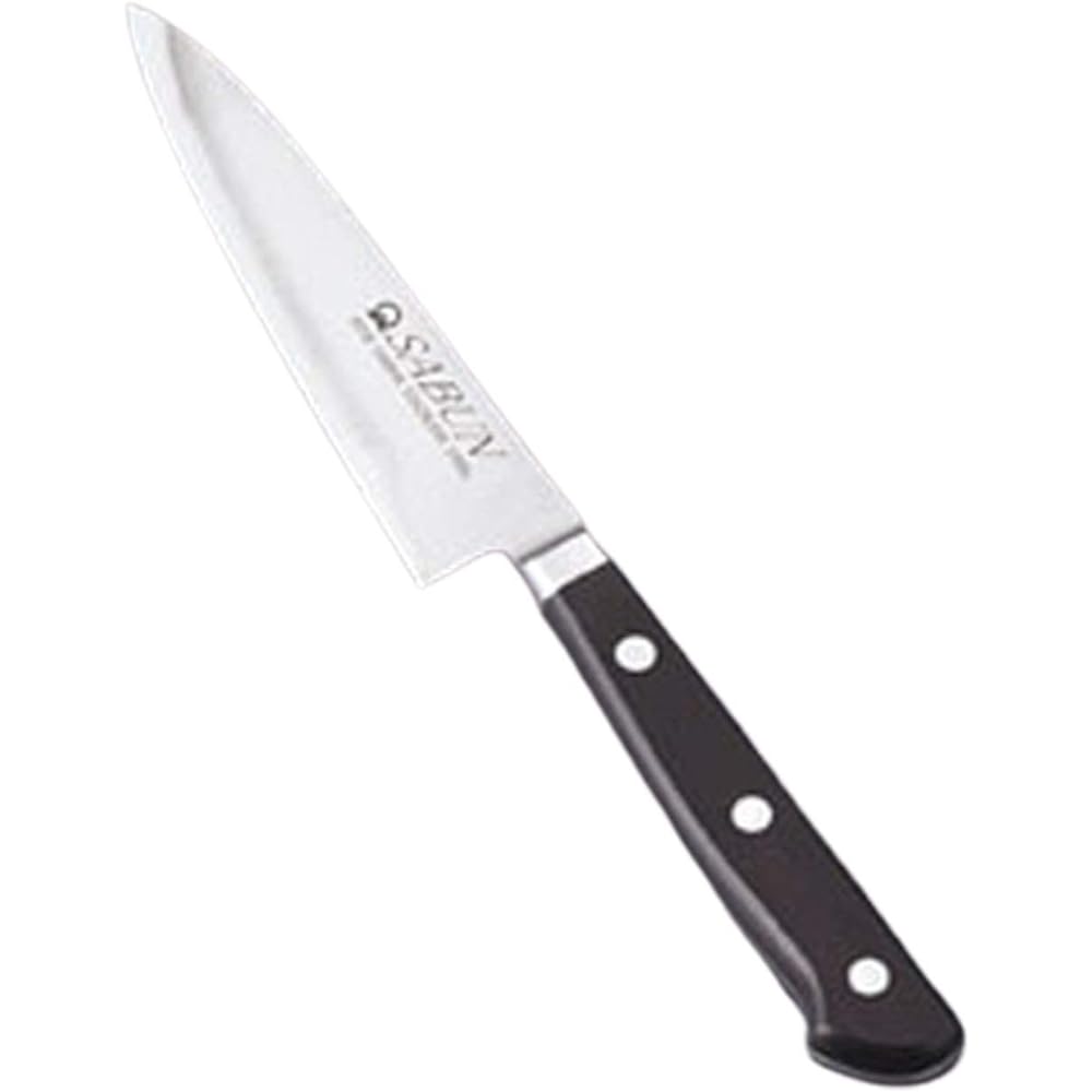Endo Shoji Petty Knife for Commercial Use SABUN Petty Knife for Left-Handed 15cm Stainless Steel ASB8302 Silver