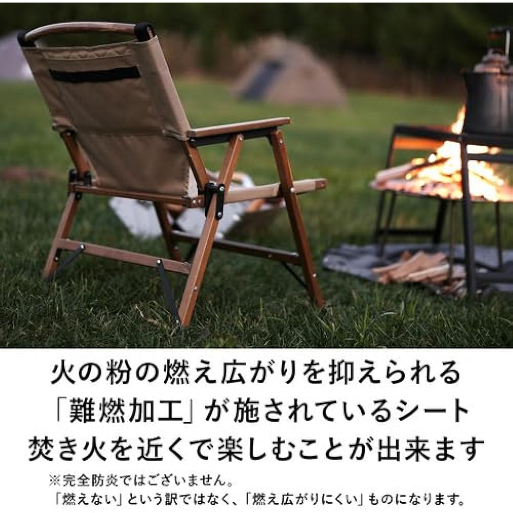 [Quick Camp] Single-seater Woodrow Chair Black QC-WLC BK