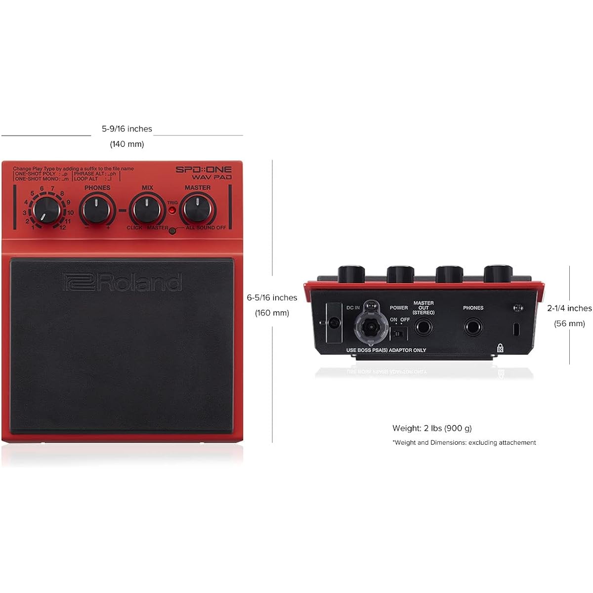 Roland SPD-1W SPD ONE WAV PAD Electronic Percussion Pad