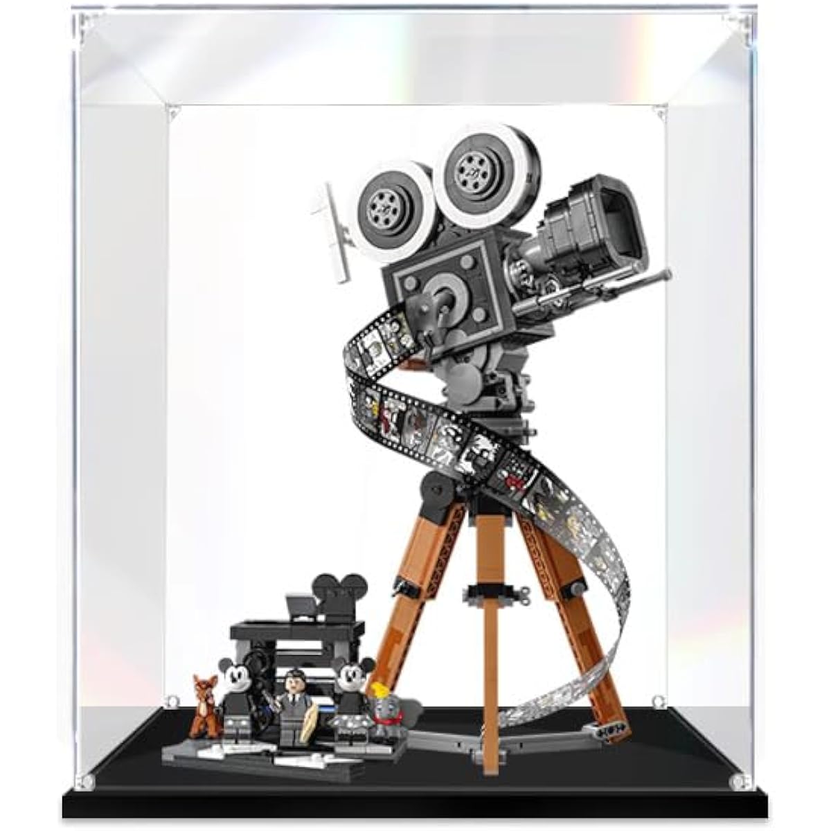 Welkin DC 3mm Display Case for Lego Walt Disney Tribute Camera 43230 Building Set Dustproof Clear Display Case Compatible with LEGO 43230 (Model Not Included)