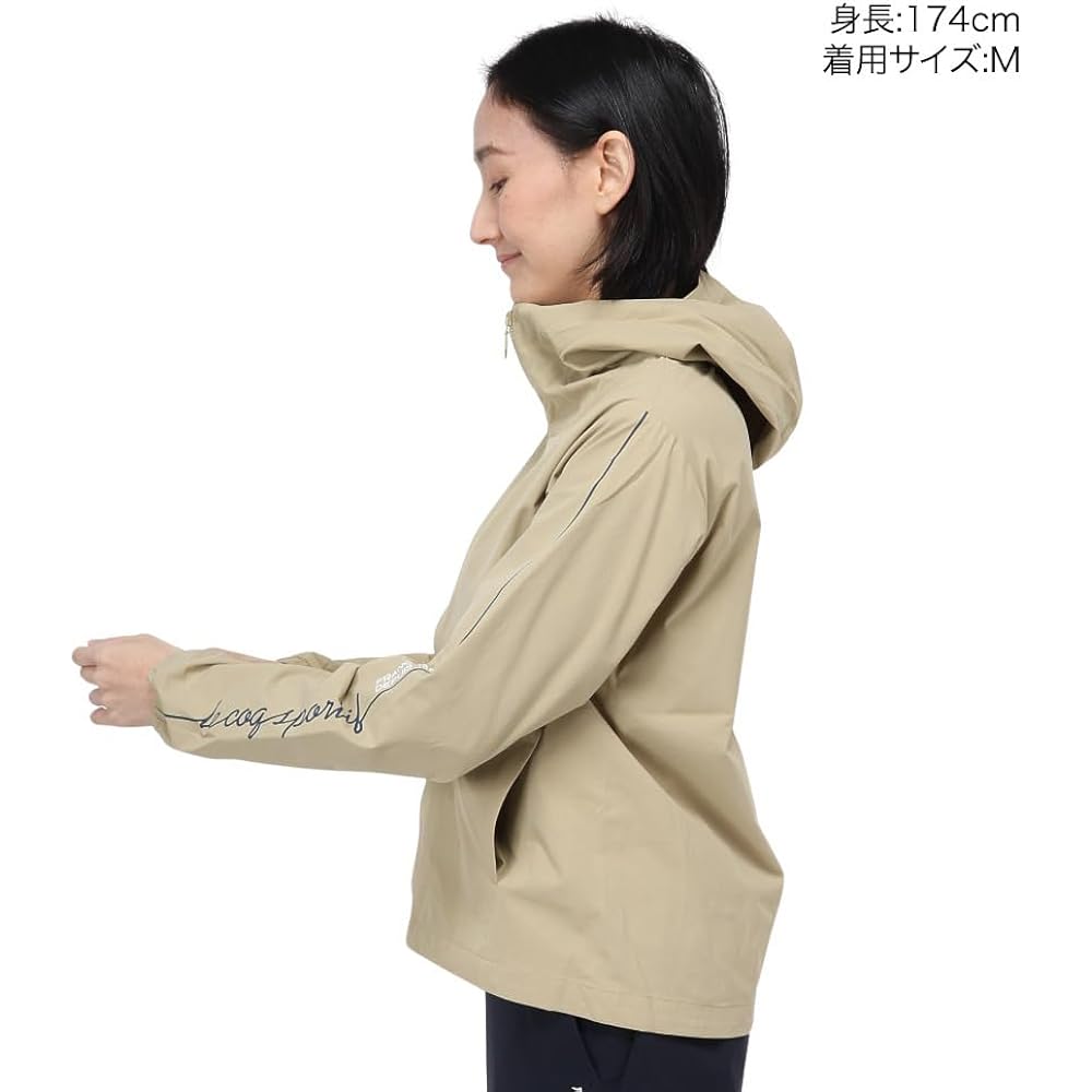 [Le Coq Sportif] Jersey Stretch Cloth Jacket, Water Repellent, Stretch, Hooded, Simple, Women's