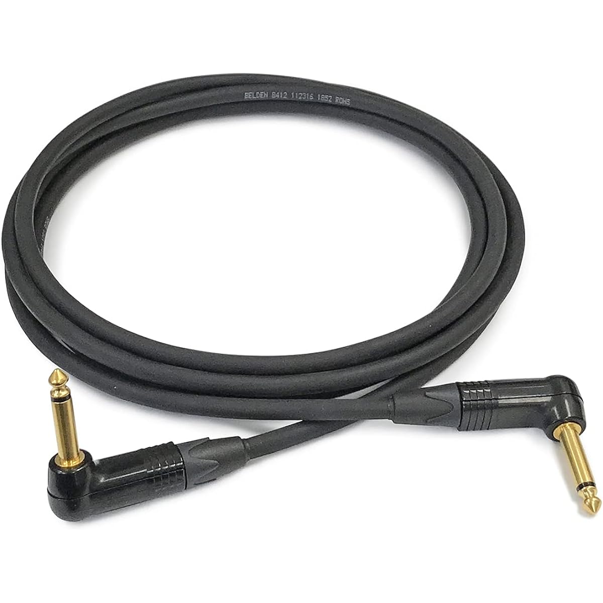 Pro Cable BELDEN 8412 Guitar Cable (Guitar Shield) NEUTRIK Gold Plated Plug (9.0m, S-L, Black)