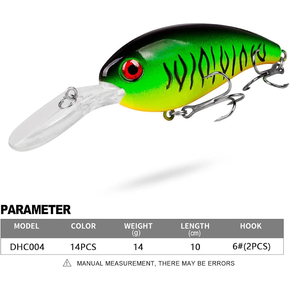 Minnow lure set crankbait fishing hard bait treble hook swimbait boat topwater lure for trout bass perch