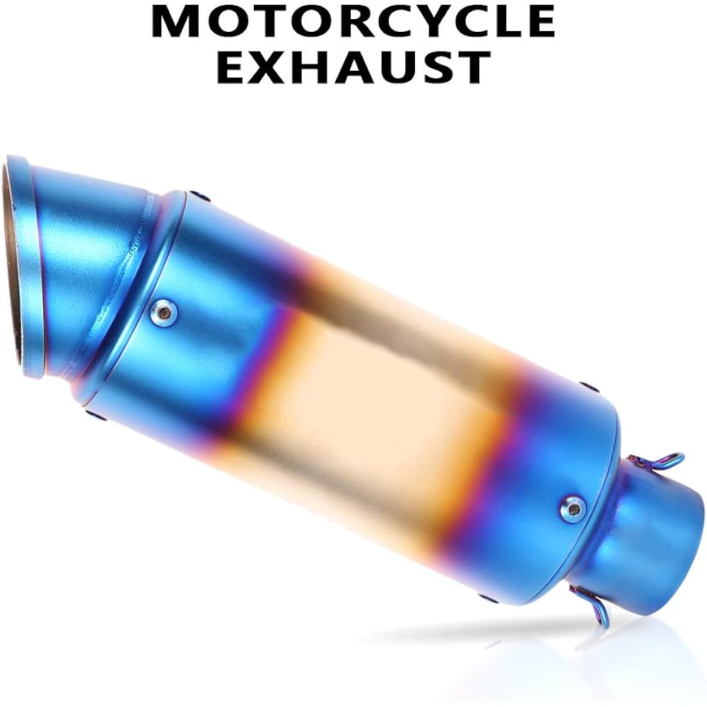 Fanaticalpurchasejp2019 Latest Slip-on Muffler Motorcycle Motorcycle Muffler Silencer General Purpose 51mm Exhaust Pipe Exhaust Pipe Motorcycle Exhaust Pipe (Half)