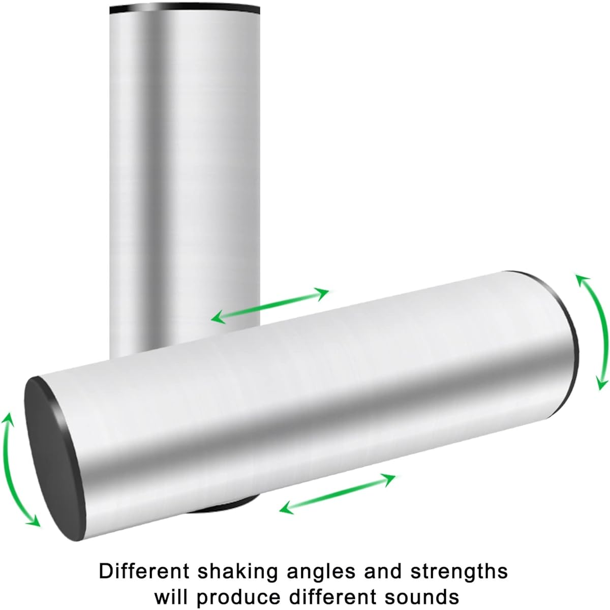 EASTROCK Stainless Steel Cylinder Shaker Percussion Rhythm Latin Percussion 2pcs Egg Shakers 2pcs Professional Band Accompaniment
