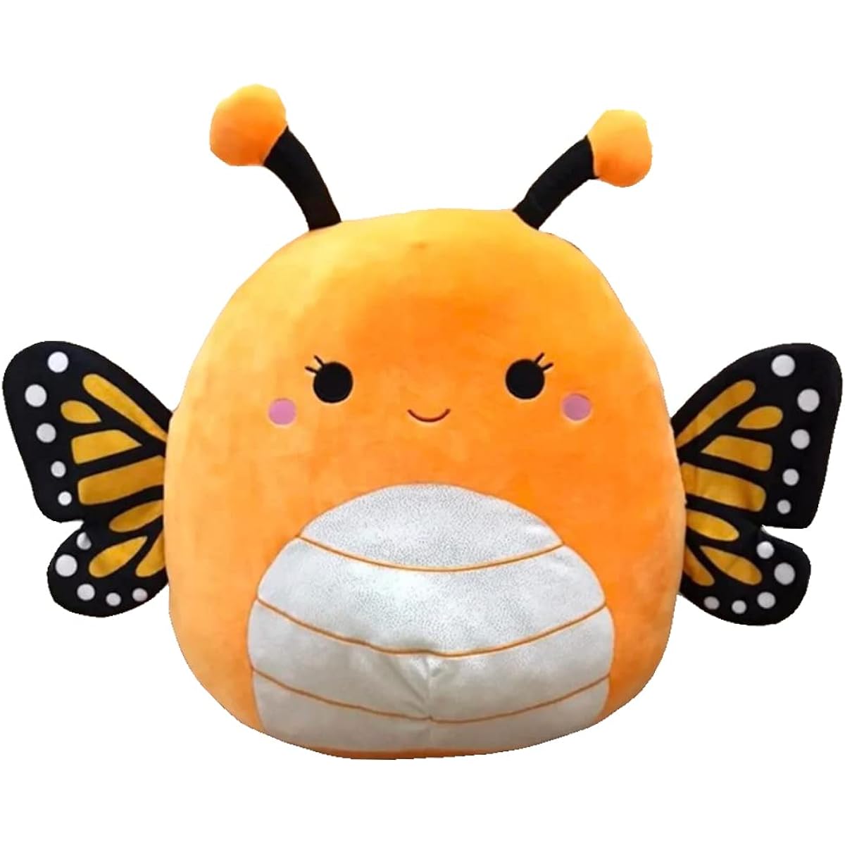 Squishmallow Official Kelly Toy Bugs Bugs & Creeps Soft Plush Squishy Animal (Orange/Black Mony Monarch Butterfly 16")