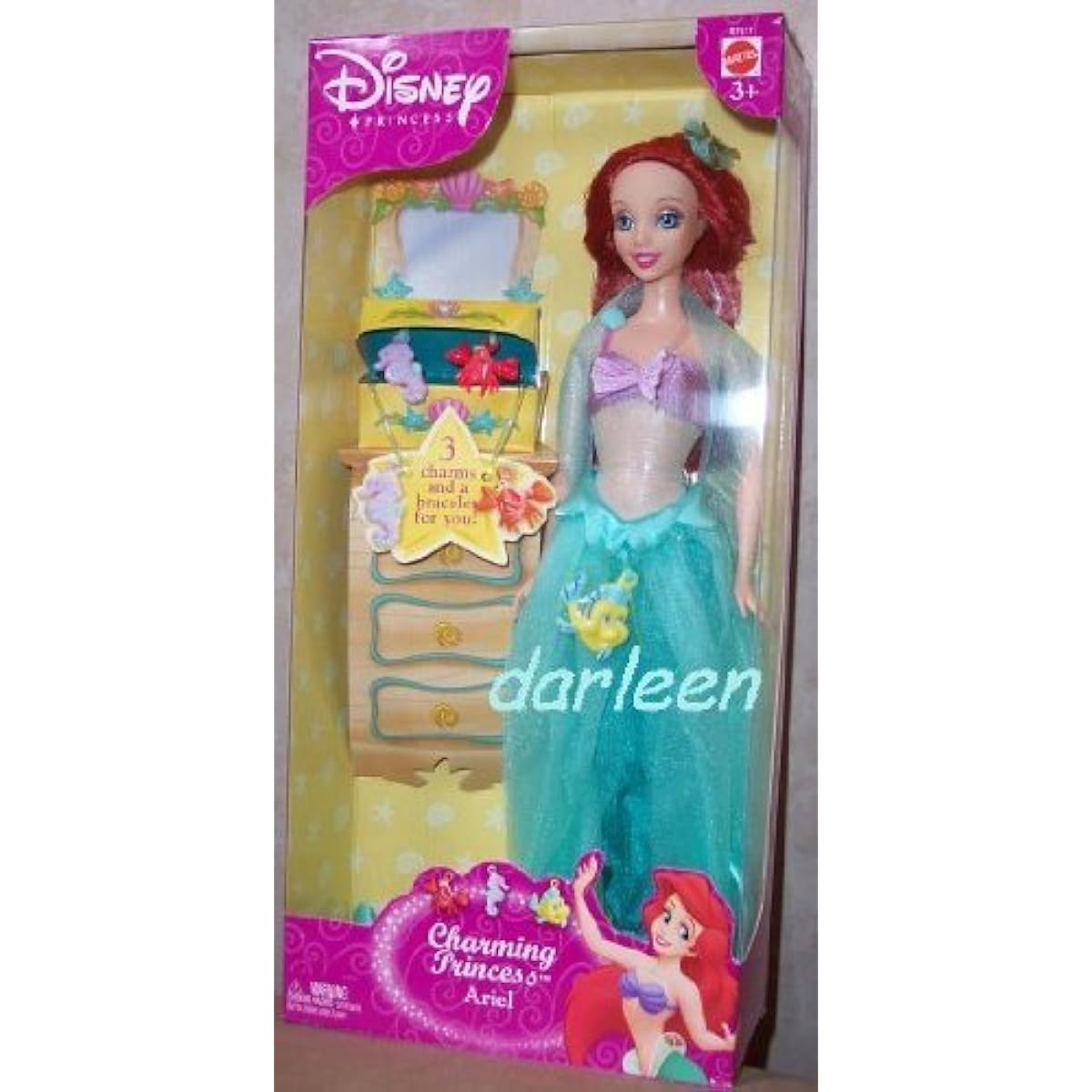 The Little Mermaid CHARMING PRINCESS ARIEL doll Mattel 2003