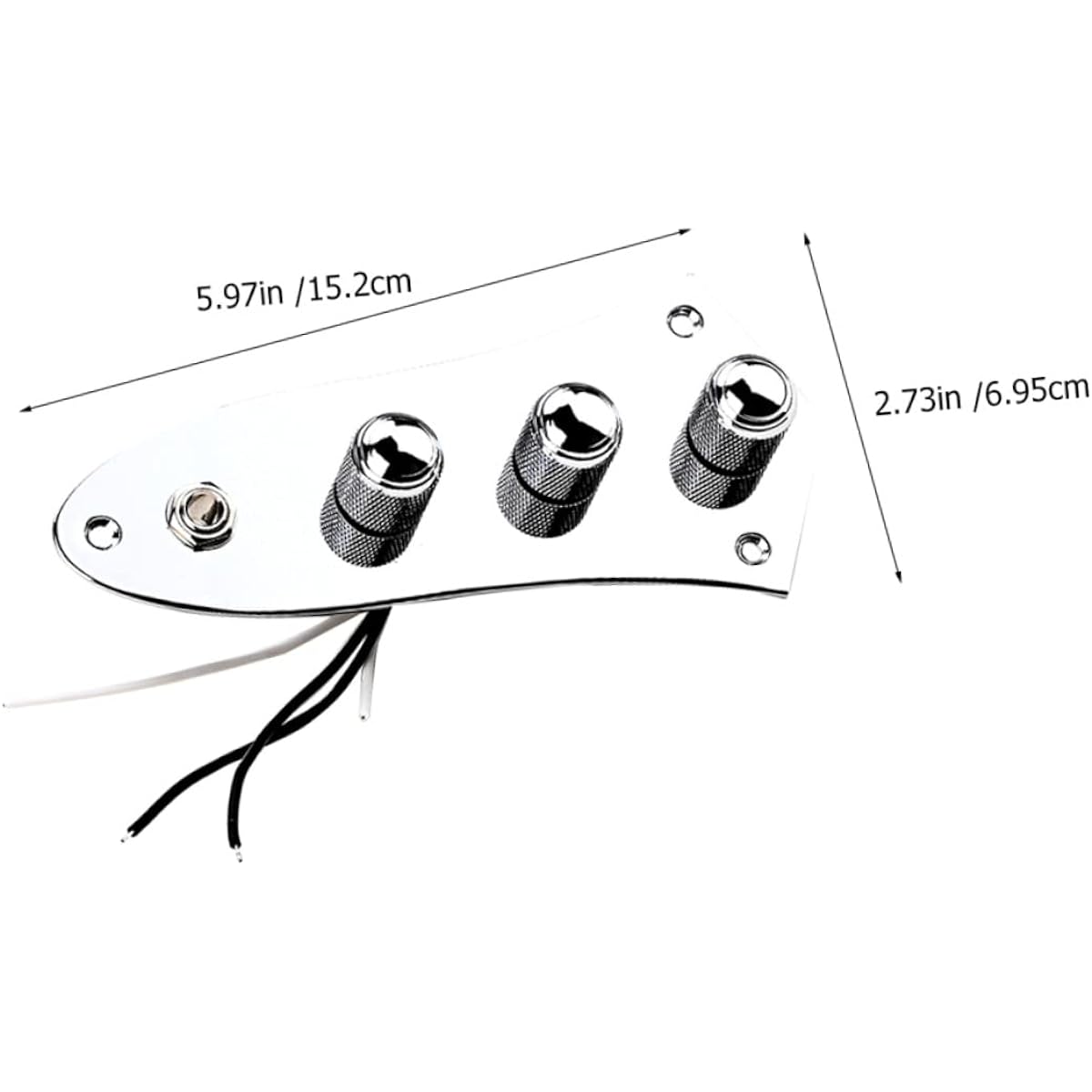 VICASKY 4 Pieces High Quality PCB Circuit Silver Accessories Electric Guitar Parts Loaded Control Plate Electric Guitar Accessories Guitar Control Guitar Wired Controller