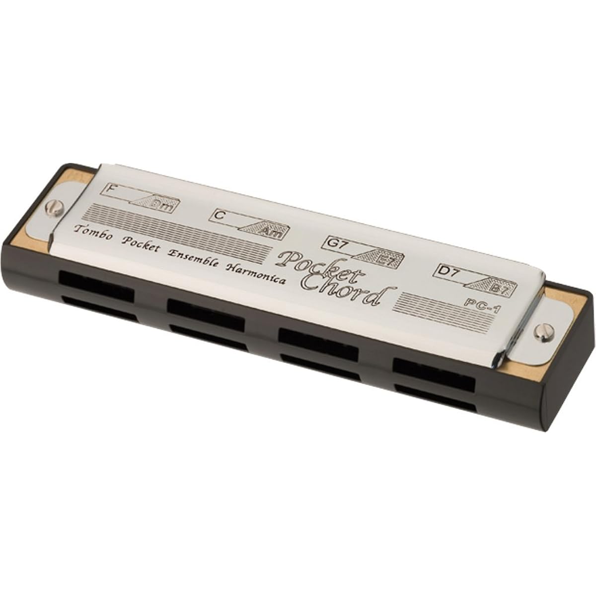 TOMBO Pocket cord harmonica No.1161 Gray