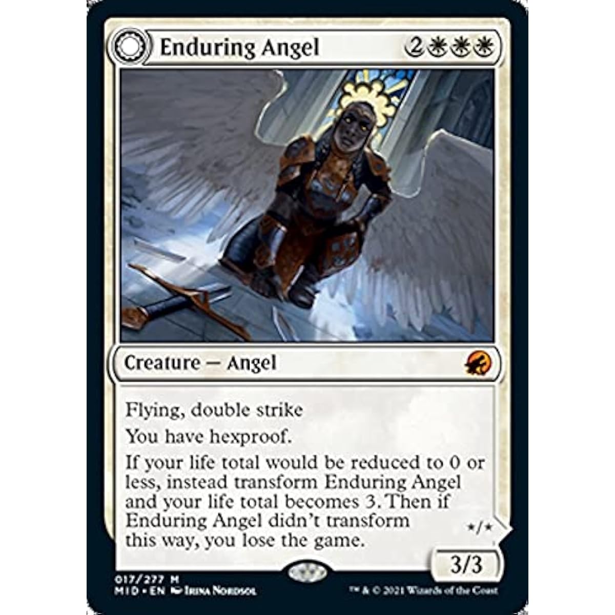 Magic: The Gathering - Eternal Angel // Angelic Enforcer (017) - Innistrad: Midnight Hunt