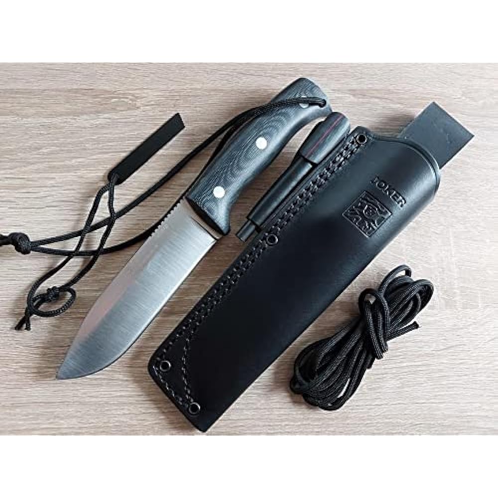 Joker CM125-P Nomad Micarta Bushcraft Knife with Fire Steel,Joker NOMAD BUSHCRAFT KNIFE MICARTA