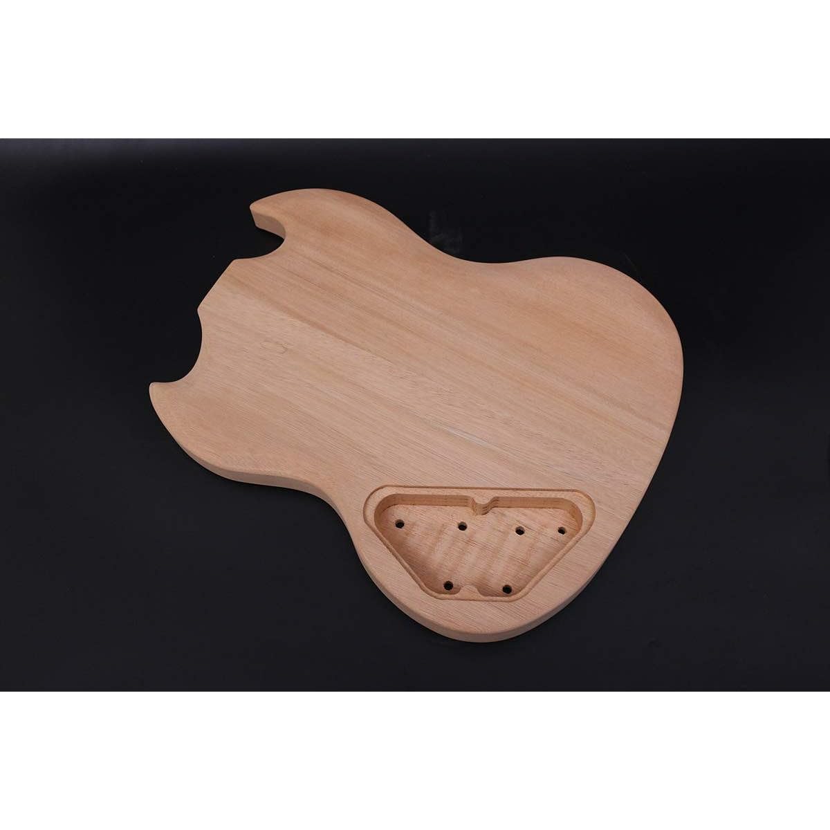 Guitar Kit Guitar Neck 22 Frets 24.75 Inch Set Guitar Body Mahogany Rosewood Guitar Fretboard DIY Guitar 1 Set