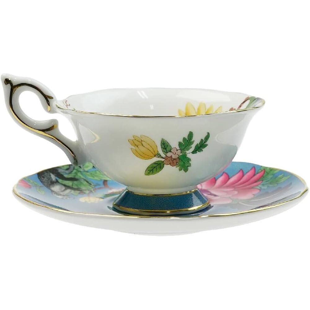 Wedgwood Wanderlust Sapphire Garden Tea Cup Saucer [Parallel Import]