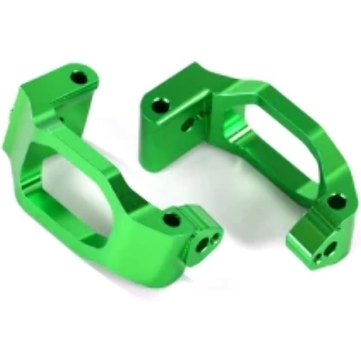Traxxas 8932G Caster Blocks 6061-T6 Aluminum (Green Anodized) Left and Right