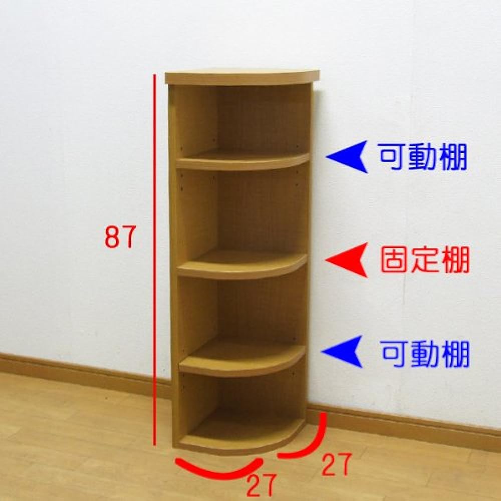 Under counter storage rack side corner WK-HK series (natural)