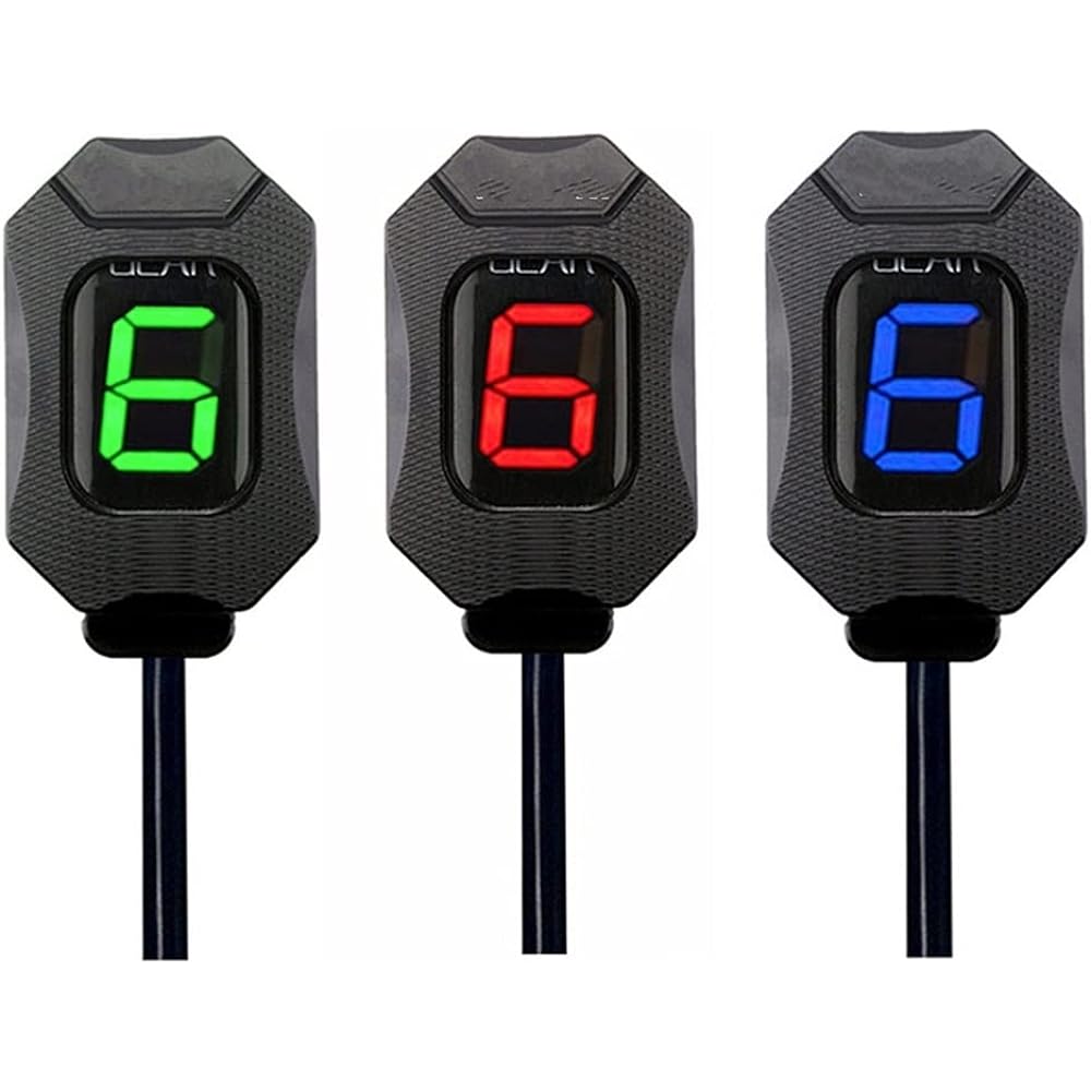 Speed Display Meter Motorcycle Gear Indicator Honda Hornet CB400 CB600F CB650F CB500X VFR800 Shadow 750 ECU Plug Mount Speed Display 1-6 Lights