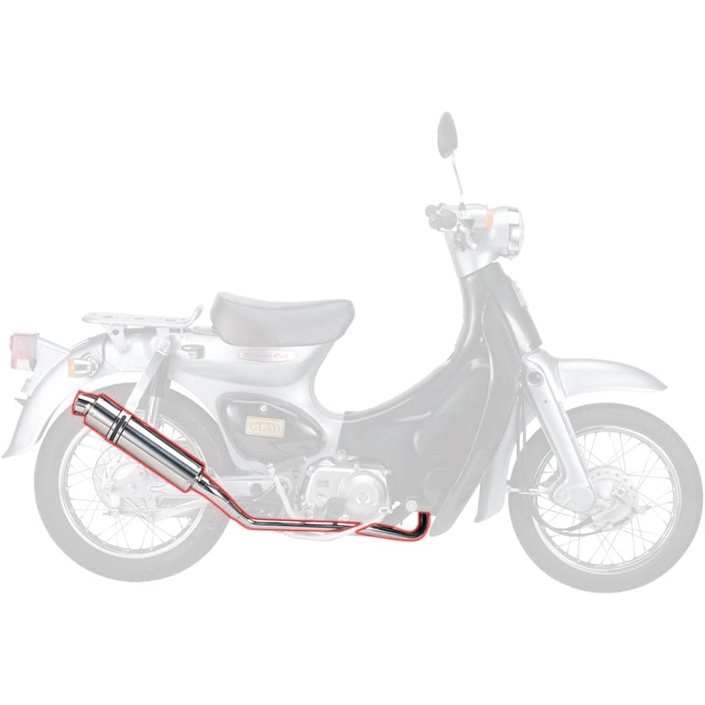 Nankai Parts (NANKAI) *Vehicle not included Cub/Little Cub Power Comp Muffler (Type 1) All Stainless Steel CM-01