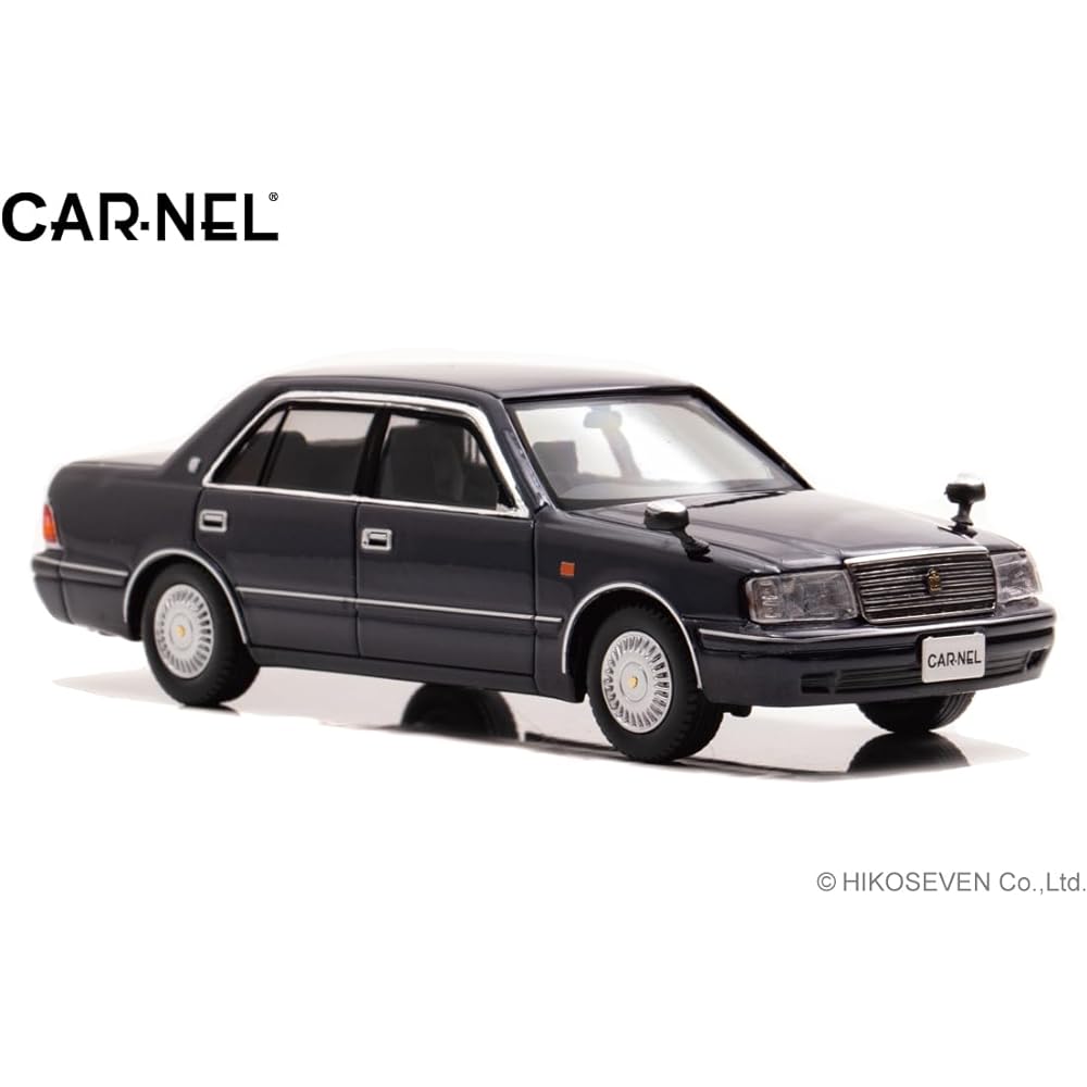 Hiko Seven CARNEL 1/43 Toyota Crown Royal Saloon G (JZS155) 1999 Dark Blue Mica Finished Product