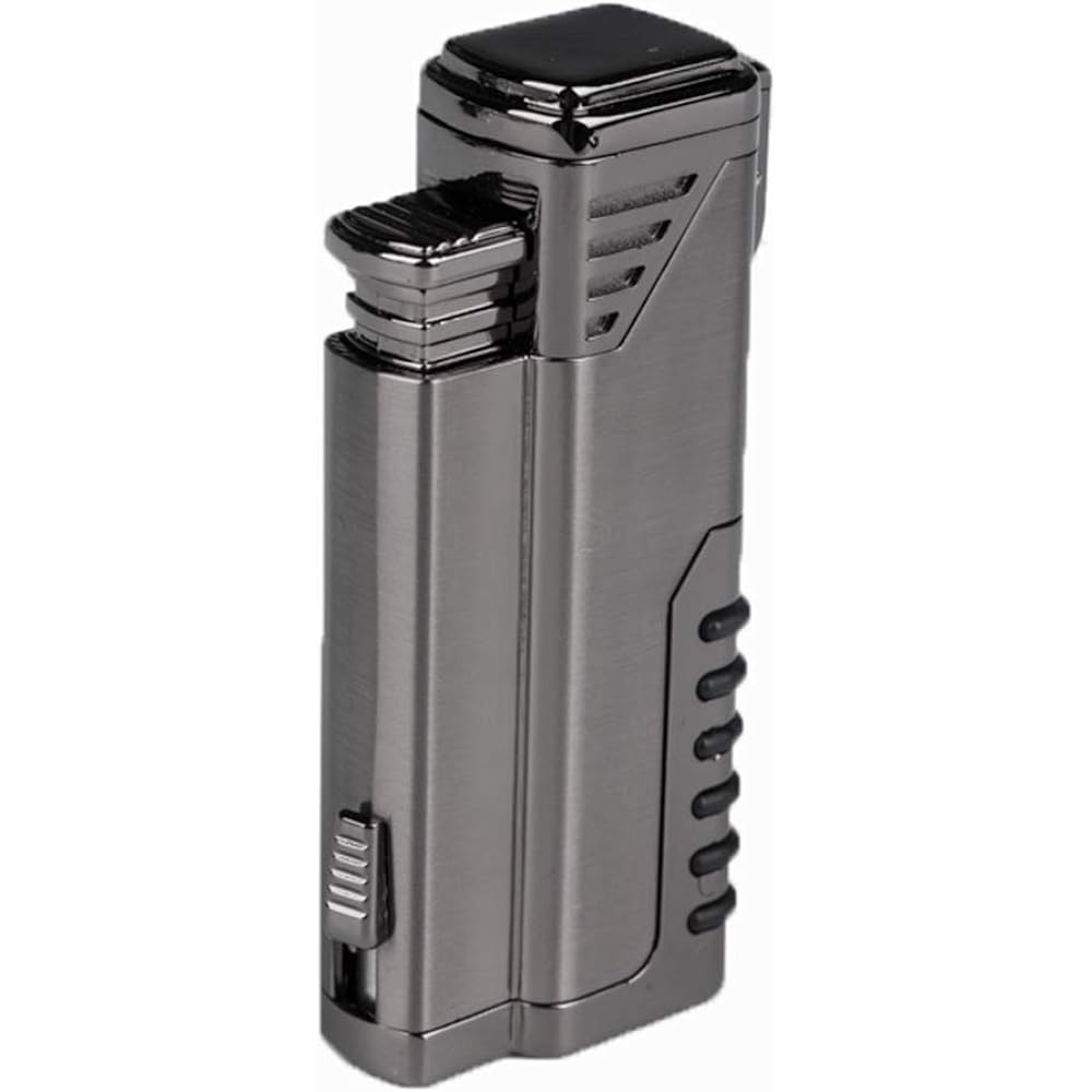[High Quality] PIPITA Direct Injection Turbo Lighter Candle Gas Lighter Injection Type Jet Lighter Windproof Filling Type Outdoor Torch Ignition Gas Lighter (No Gas)