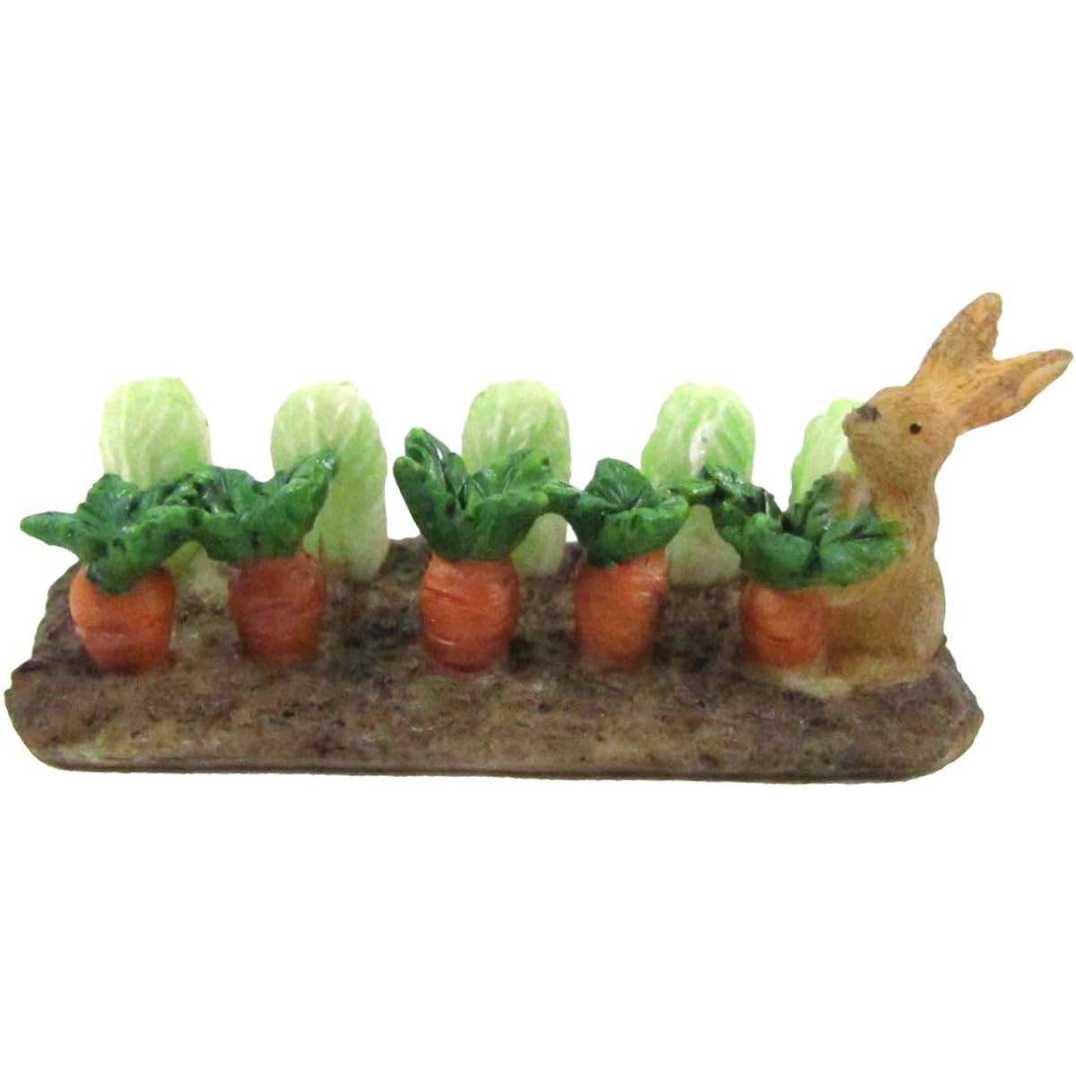 TG,LLC Treasure Gurus Miniature Vegetable Crop Bunny Rabbit Fairy Garden Accessories Cabbage Carrot Patch Mini Dollhouse Decor