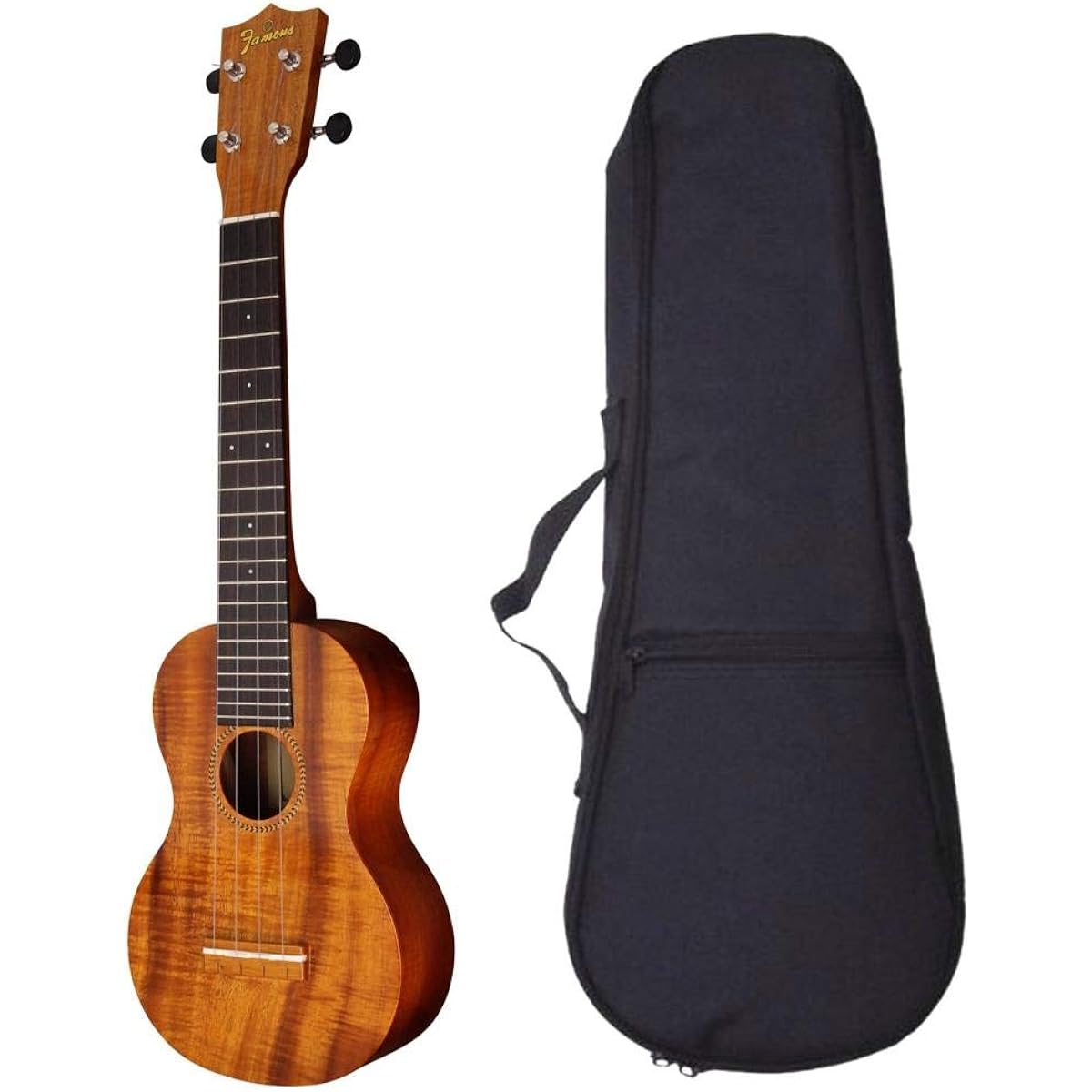 [Cushioned bag included] Famous FLS-2G Soprano Long Neck Ukulele