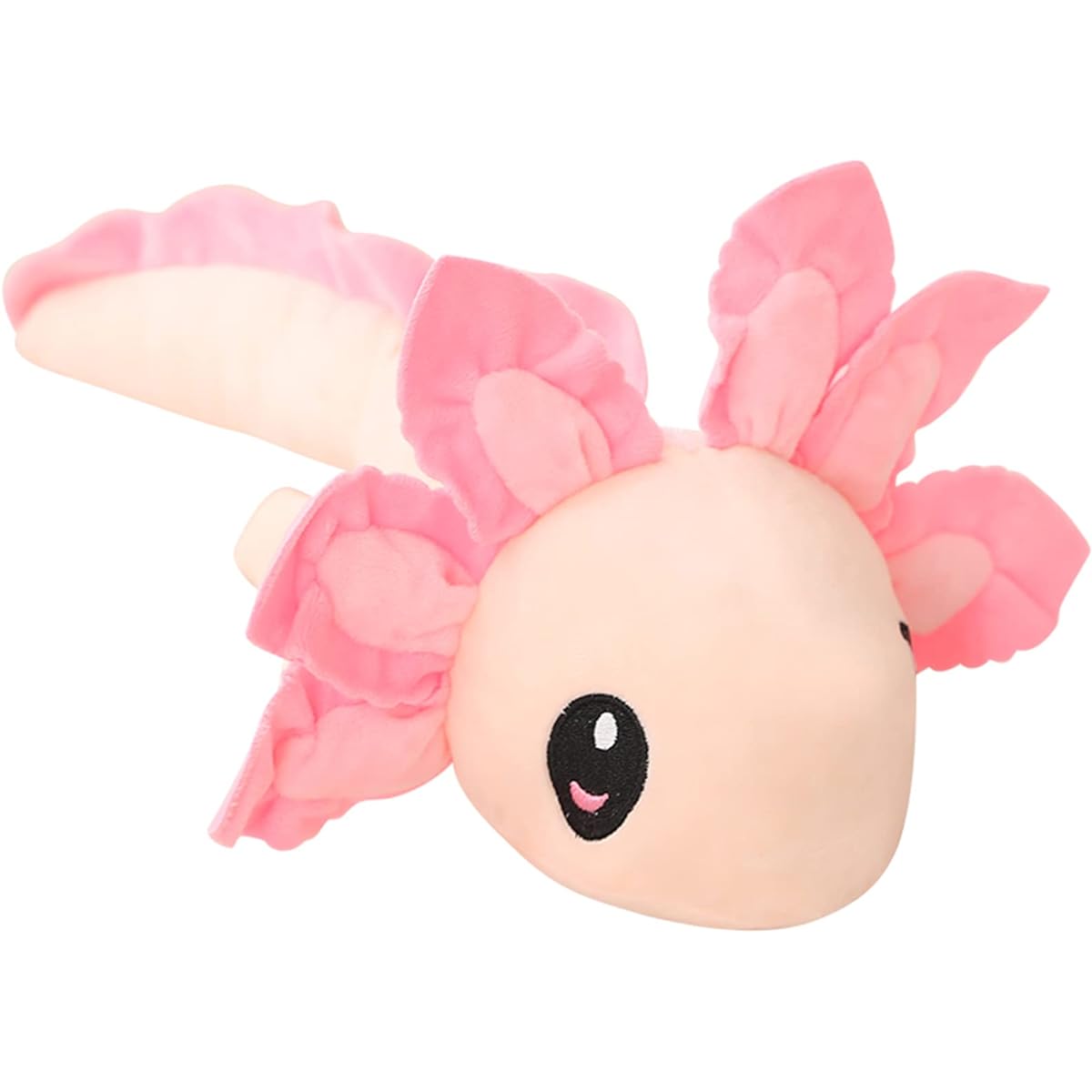 funnykitten 1pc Kawaii Axolotl Plush Toy Soft Stuffed Animal Pillow Doll Cute Soft Axolotl Gift for Boys Girls (Apricot)