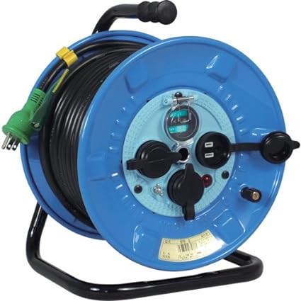 Nichido Kogyo Cord Reel Rainproof Flat Drum 30m XW-EB33-S