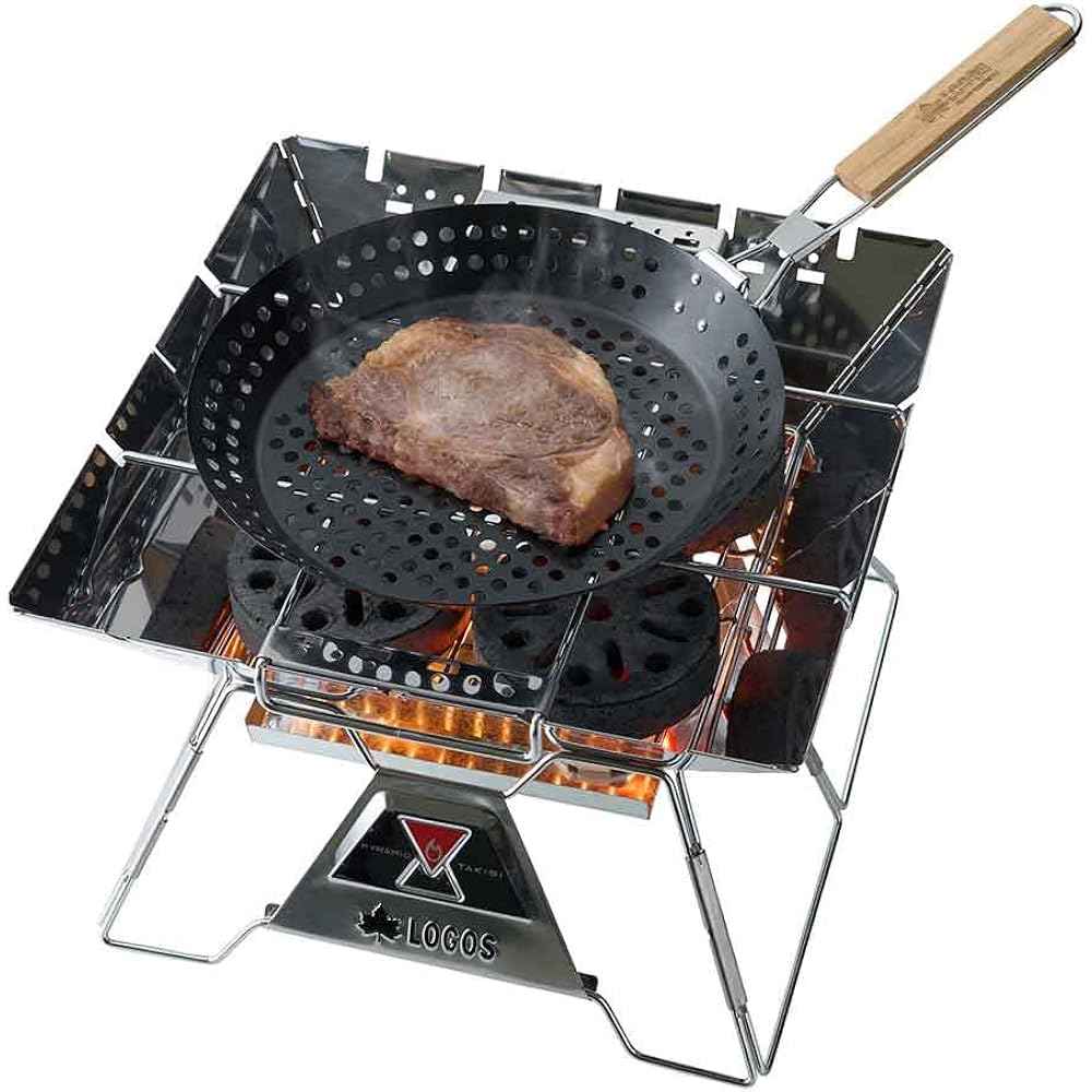 LOGOS MAKIBI Grill PAN 81210200 Black (approx.) Diameter 30.5 x Height 3.5cm