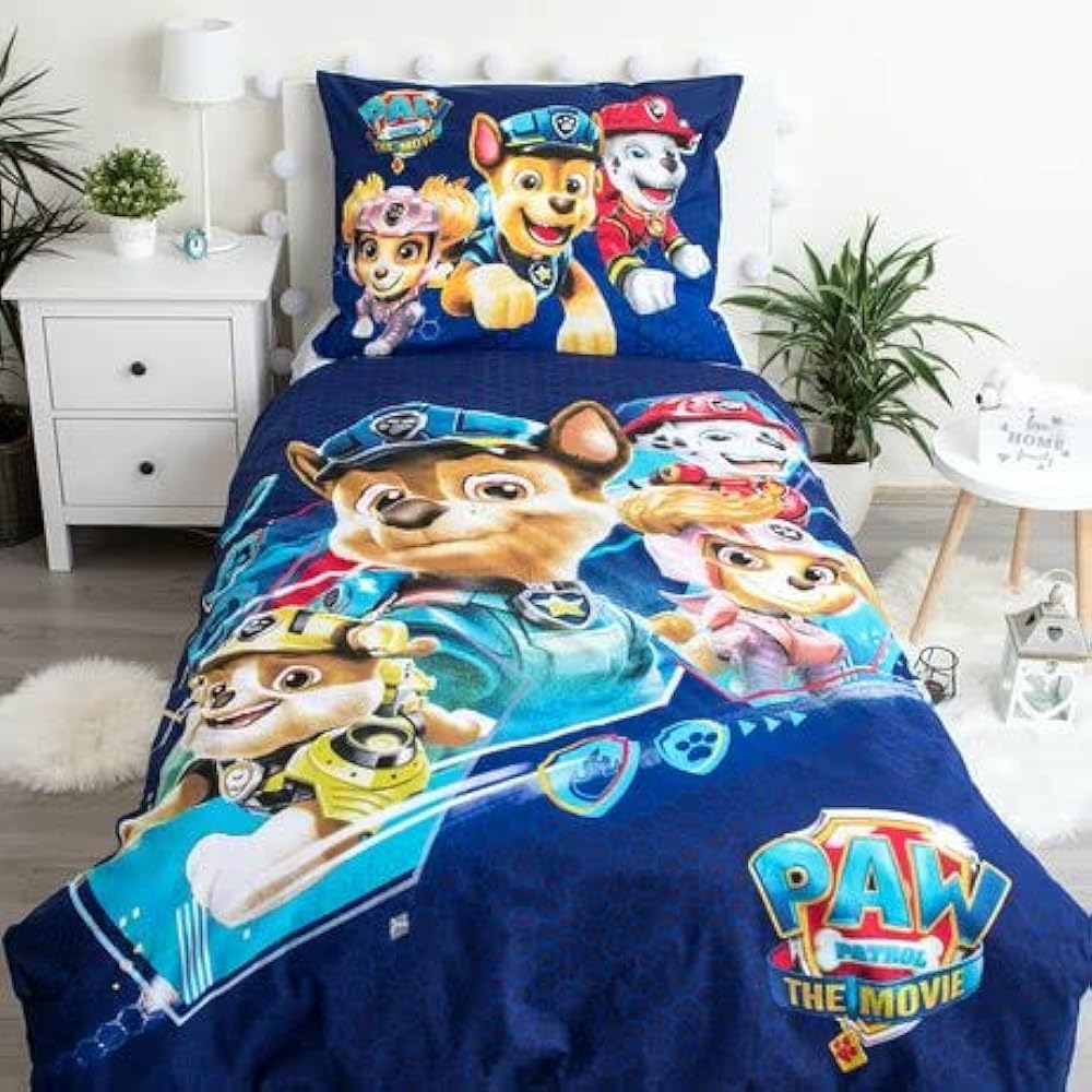 Paw Patrol Paw Patrol Paw Patrol Single Size Duvet Cover + Pillowcase Bedspread 8021 [Parallel Import]