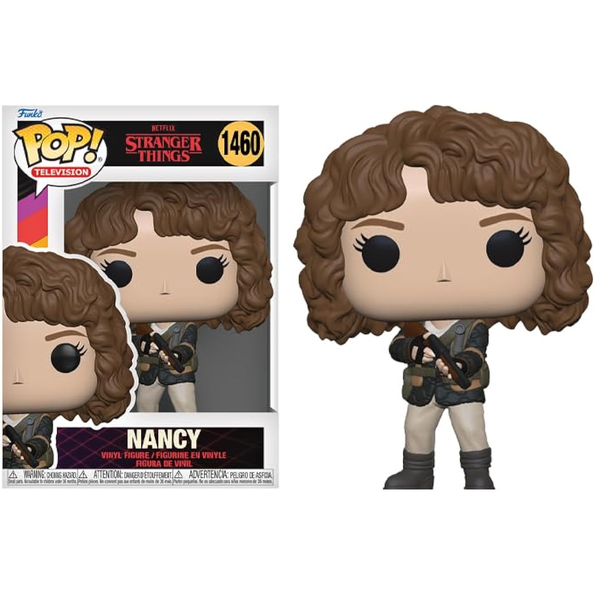 POP Stranger Things - Hunter Nancy Wheeler Funko Vinyl Figure (Includes Compatible Box Protector Case) Multicolor 3.75