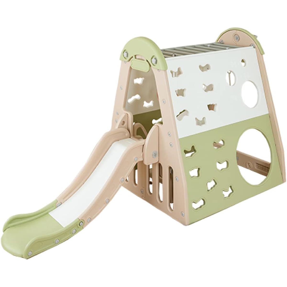 [Enjoy 9 ways to play! 】Slide Slide Swing Swing Hanging Ring Target Basket Climbing Tunnel Secret Base Indoor Indoor Play Equipment Indoor Gym Play Equipment Toy Simple Stylish Scandinavian Natural 2 Years Old 8 Years Old 9in1 Jungle Gym Nebio